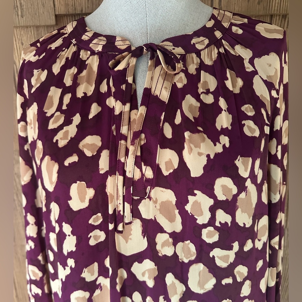 Nine West Leopard Patterned Blouse - Picture 7 of 12
